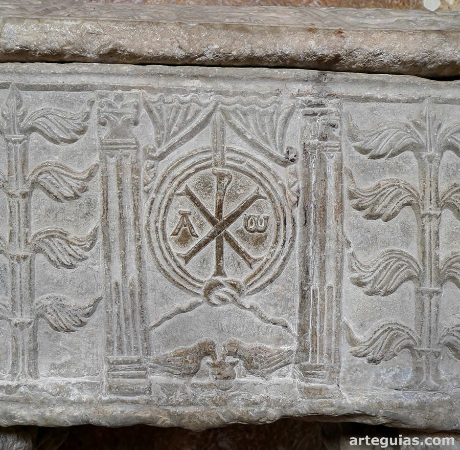 Relieve del sarc&oacute;fago paleocristiano