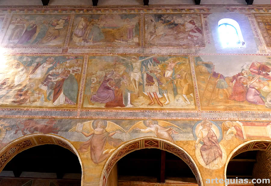 La Abad&iacute;a de Pomposa es famosa por sus frescos