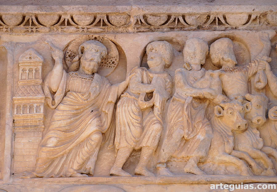 Pasaje de la expulsi&oacute;n de los mercaderes del templo