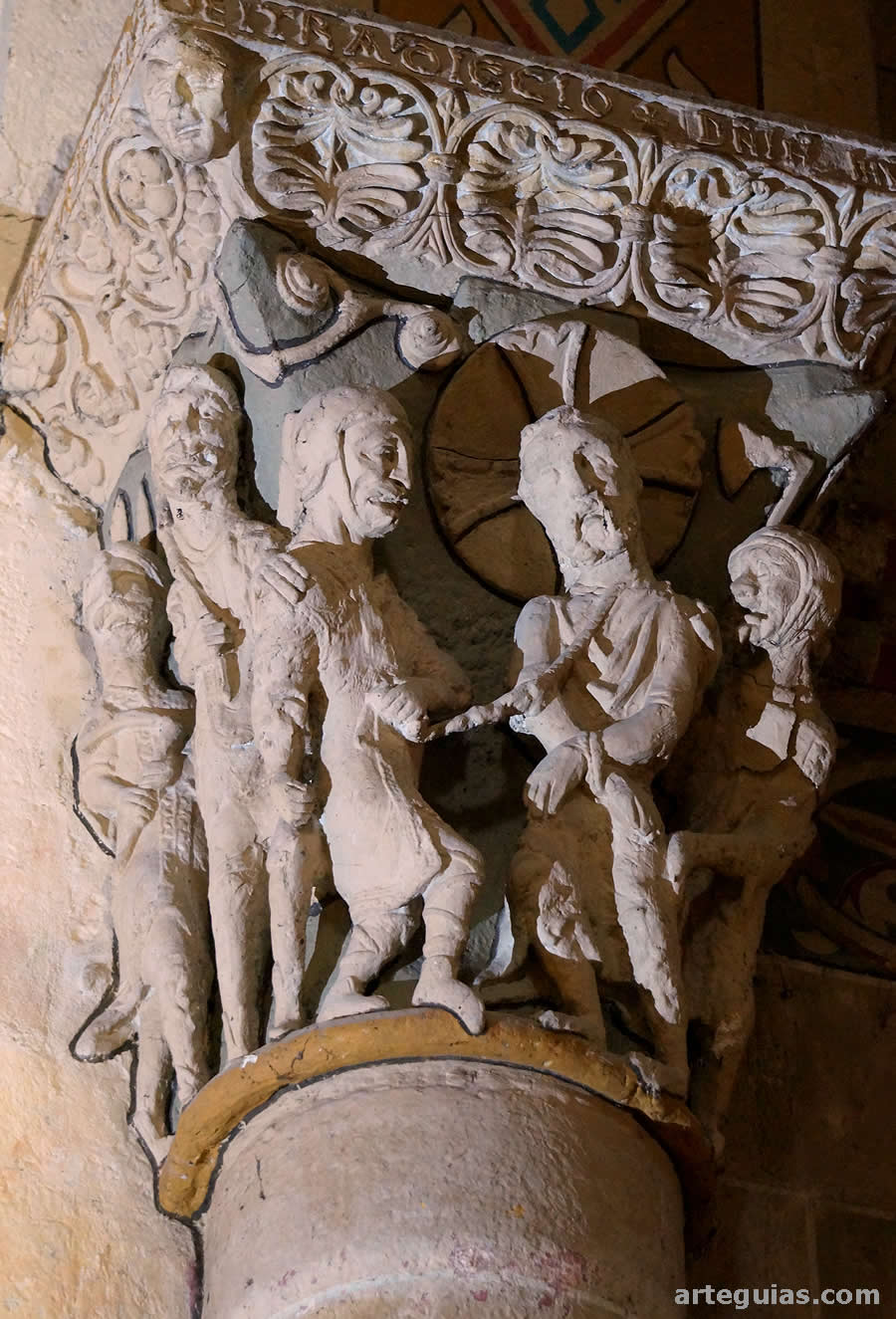 Abadía de Sorde: capitel interior