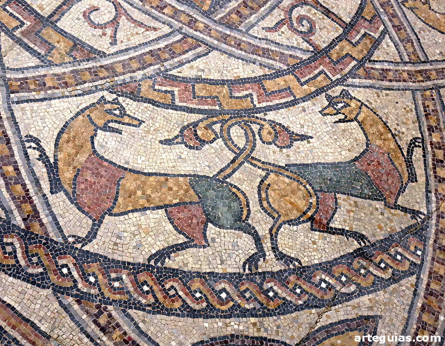 Abadía de Sorde: mosaicos