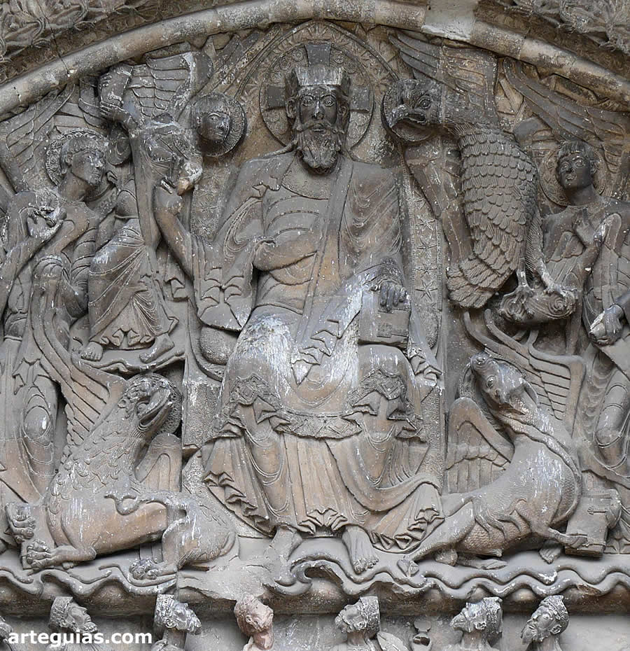 Detalle del t&iacute;mpano de la portada