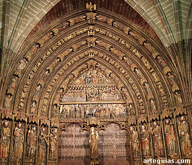 Portada de Santa Mar&iacute;a de los Reyes de Laguardia