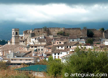 Poblaci&oacute;n y castillo de Planes, Alicante