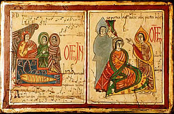 Miniatura del Antifonario de la catedral de Le&oacute;n