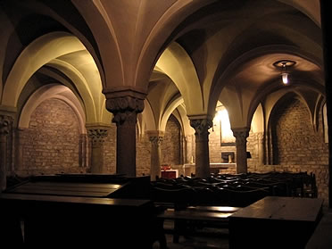 Cripta rom&aacute;nica de la catedral de Vic