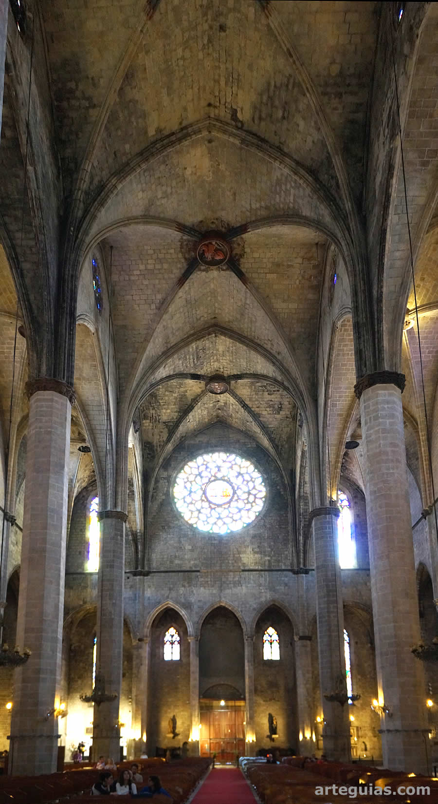 Interior de la Basílica de Santa María del Mar, Barcelona
