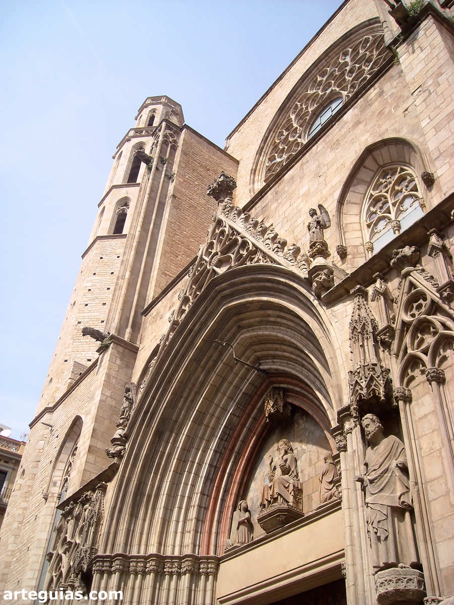 Basílica de Santa María del Mar, Barcelona: imafronte oeste