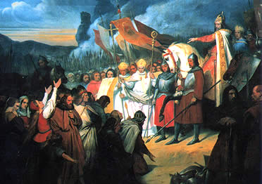 Carlomagno logra la pacificaci&oacute;n de los sajones y su compromiso a cristianizarse