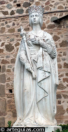 Estatua de Isabel la Cat&oacute;lica en Toledo
