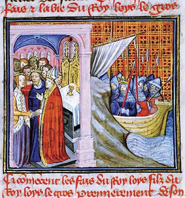 Leonor de Aquitania y Luis VII