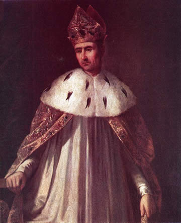 Retrato de Ramiro II de Arag&oacute;n, apodado el Monje