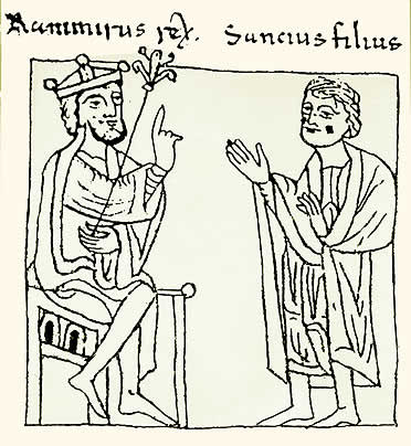 Ramiro I  y su hijo Sancho Ram&iacute;rez