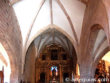 Iglesia de Santa Mar&iacute;a. Interior g&oacute;tico