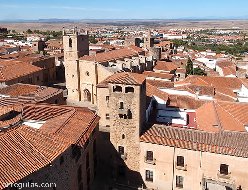 Vista del casco histórico de Cáceres, Patrimonio de la Humanidad