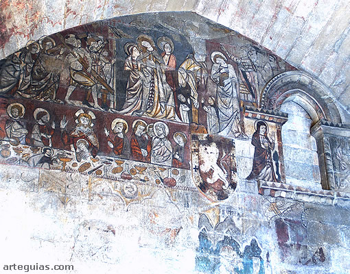 Castillo de Alcañiz: pinturas del Ciclo de la Pasión de Jesús