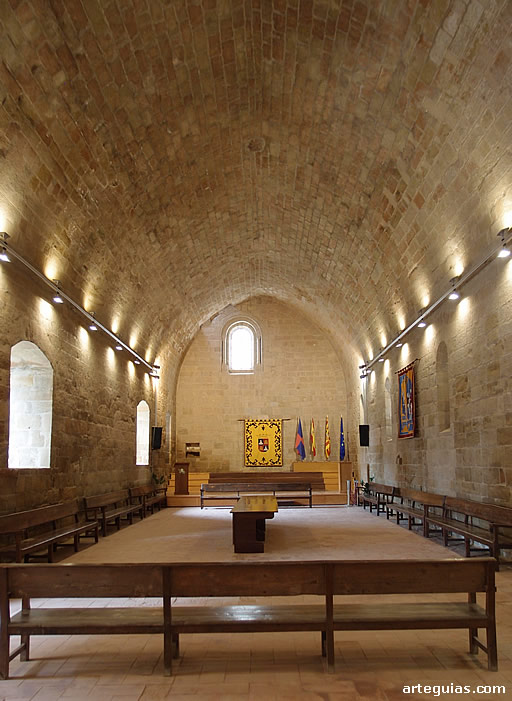 Refectorio - sala capitular del castillo de Monzón, Huesca