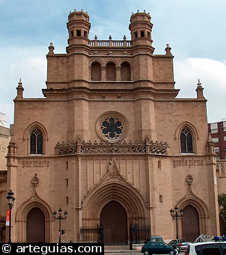 Fachada occidental. Concatedral de Castell&oacute;n