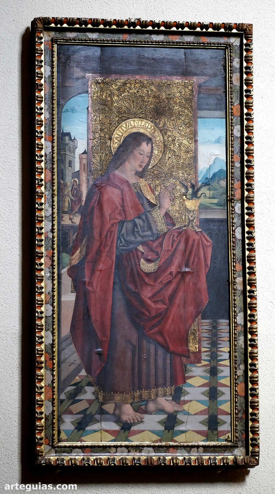 Cuadro interior con San Juan Evangelista
