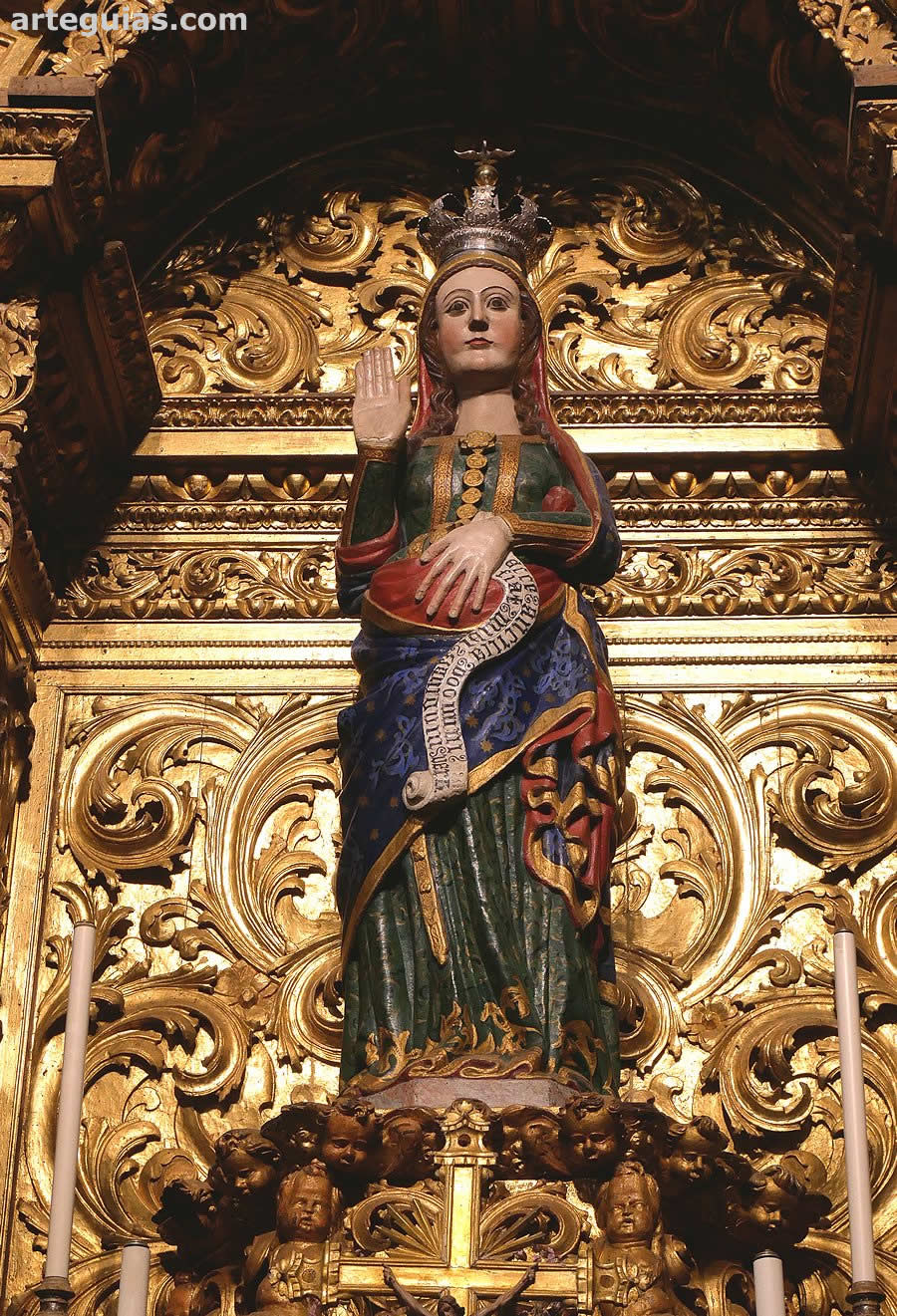 Virgen románico gótica