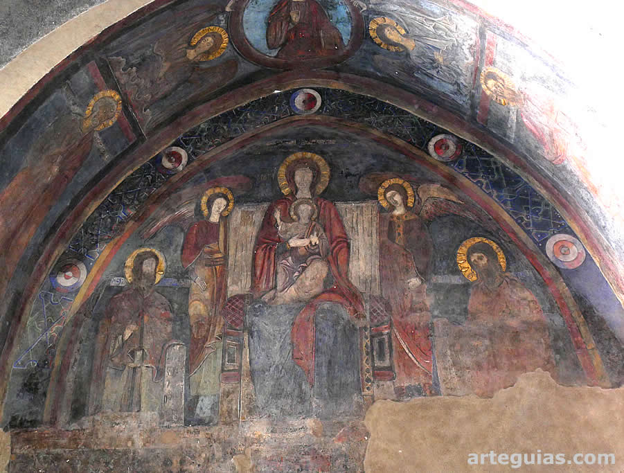 Pintura románica del pórtico catedralicio