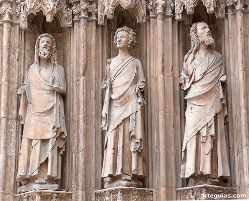 Catedral de Valencia. La portada de los Ap&oacute;stoles