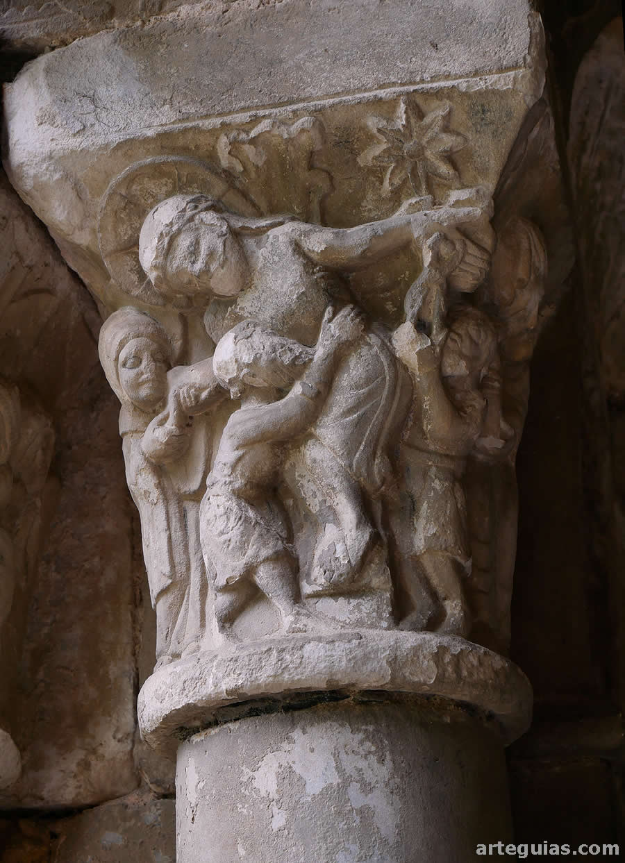 Capitel del Descendimiento. Claustro catedralicio de Tarragona