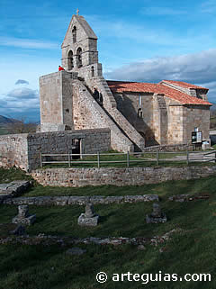 Iglesia de Retortillo sobre las ruinas de la ciudad romana de Juli&oacute;briga