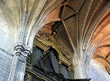 Bovedas de crucer&iacute;a estrellada de la catedral de Coria