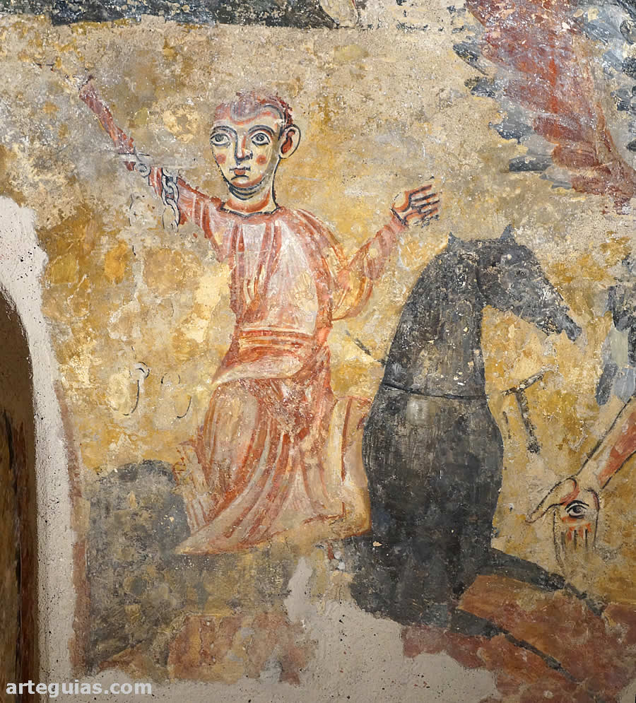 Pintura mural procedente de Sant Quirze de Pedret