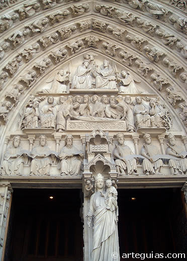 Puerta de la Virgen de Notre Dame de Par&iacute;s