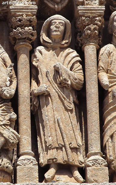 Posible representaci&oacute;n de san Francisco de As&iacute;s en Ciudad Rodrigo