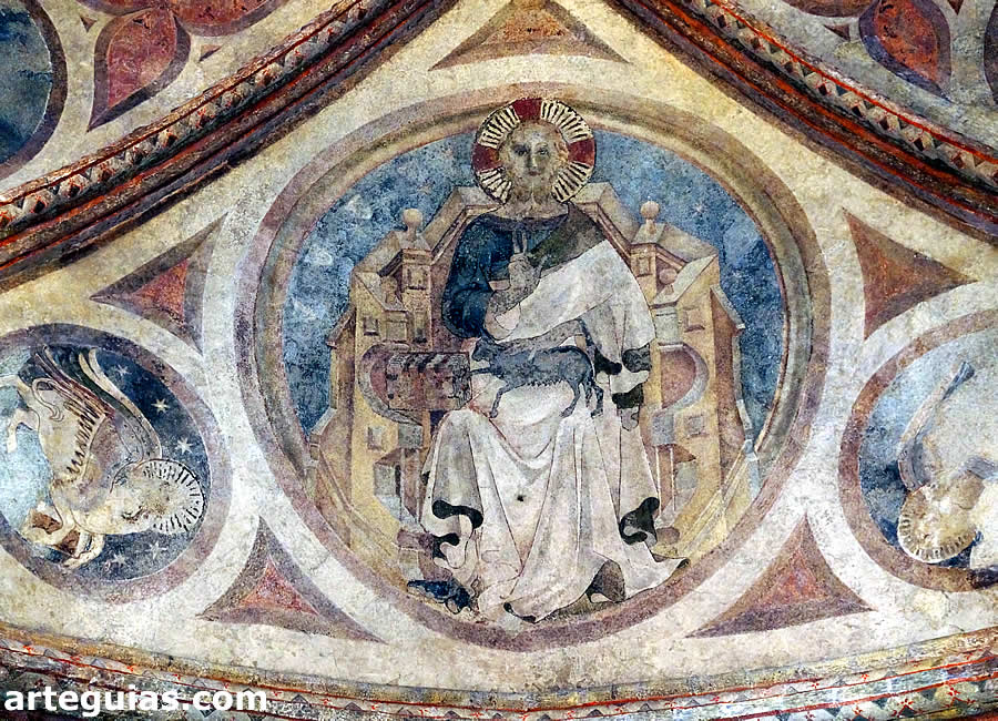 Pintura gótica de la sala de San Antonin