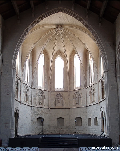 Convento de San Francisco de Morella: interior de la cabecera de la iglesia