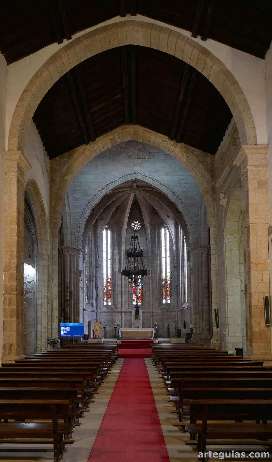 Interior de la iglesia del Convento de San Francisco de Betanzos, A Coruña