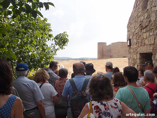 Desde un rincón la villa se tieien una preciosa vista del antiguo castillo de Medinaceli