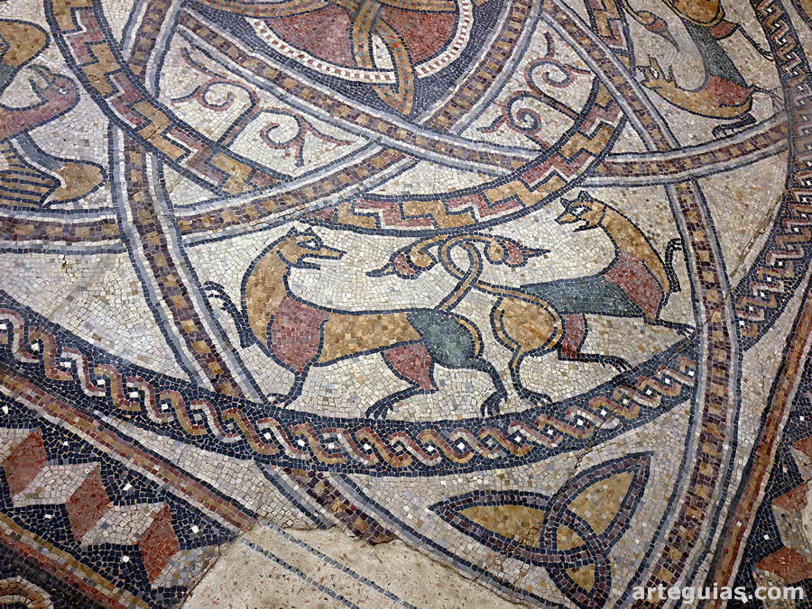 Mosaico en la Abad&iacute;a de Sorde
