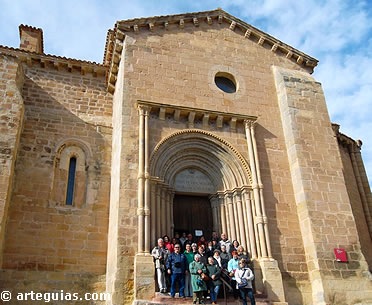 Foto de familia en la iglesia de Santa Clara, casi al final del viaje