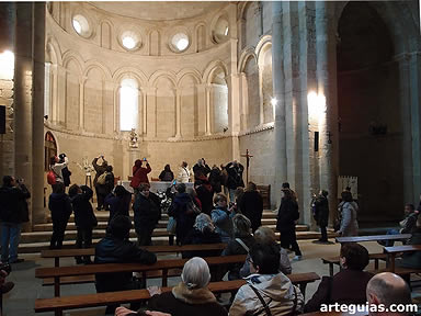 La última visita del viaje fue al Monasterio de Irache