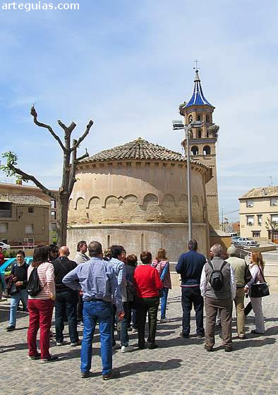La primera etapa del viaje fue Tauste y la iglesia de San Antón