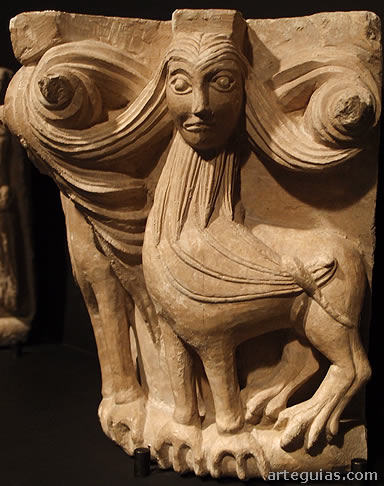 Capitel románico del museo