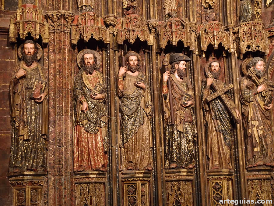 Detalle de la Portada de la iglesia de Laguardia