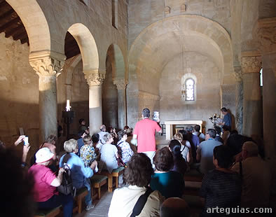 Antes de regresar a Madrid, el domingo por la tarde nos fuimos a ver la iglesia visigoda de San Juan de Baños