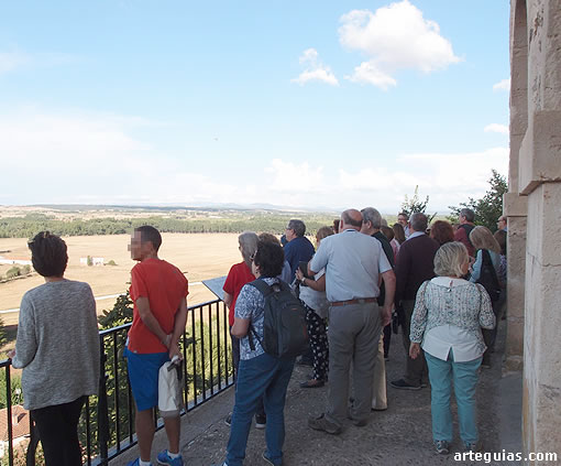 En el mirador de los arcos de Lerma