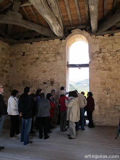 Parte del grupo subió al cuerpo alto de la torre para contemplar las vistas