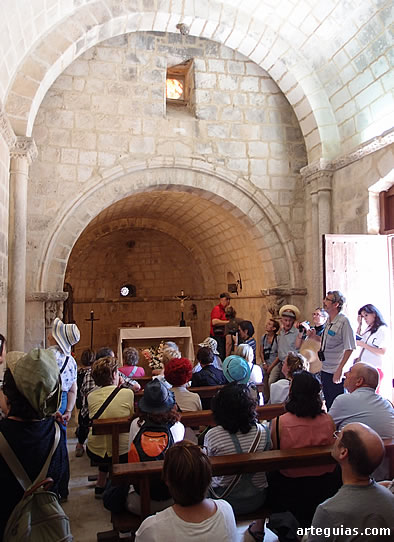 EN el interior de la Capilla de San Galindo de Campisábalos