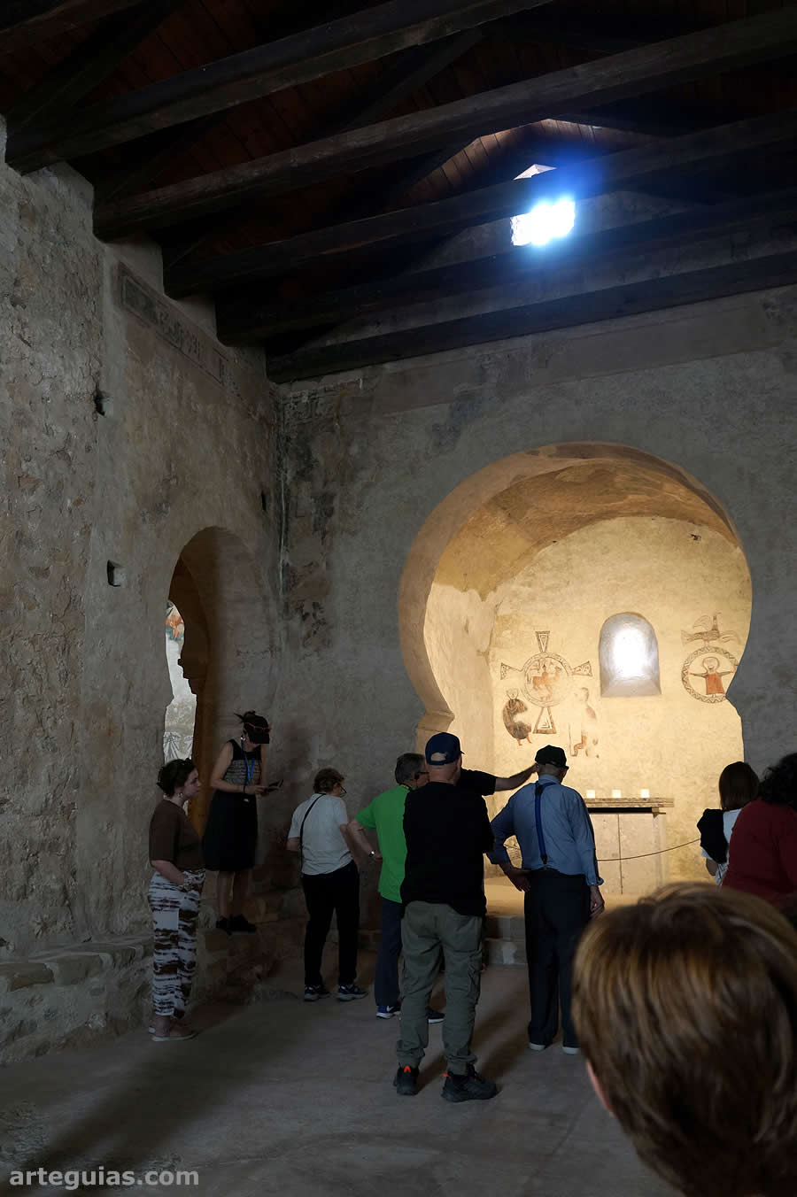 Visita al interior de Sant Quirze de Pedret