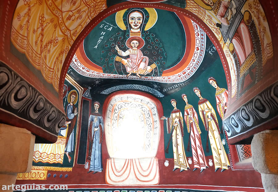 Reproducci&oacute;n de las pinturas rom&aacute;nicas del &aacute;bside meridional