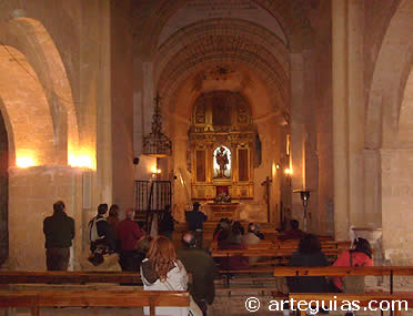Interior de la iglesia del castillo de Turégano