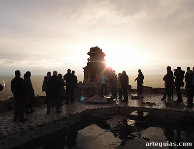 El atardecer en la cima del castillo de Turégano nos permitió hacer una fotos magníficas